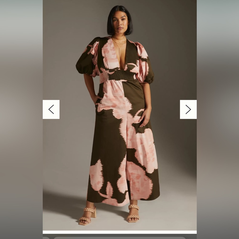Anthropologie Hutch V-Neck Jumpsuit Plus Size 2X